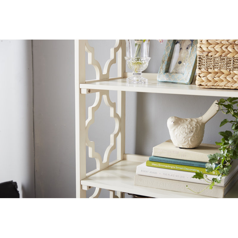 Mistana™ Kean Solid Wood Etagere Bookcase & Reviews Wayfair